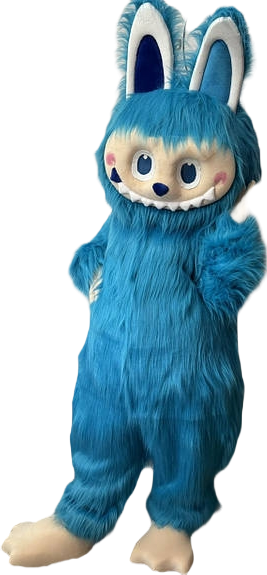 Labubu (Blue / Red) Lookalike Mascot Costume - Premium Quality - UK seller