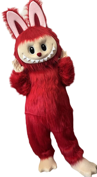 Labubu (Blue / Red) Lookalike Mascot Costume - Premium Quality - UK seller
