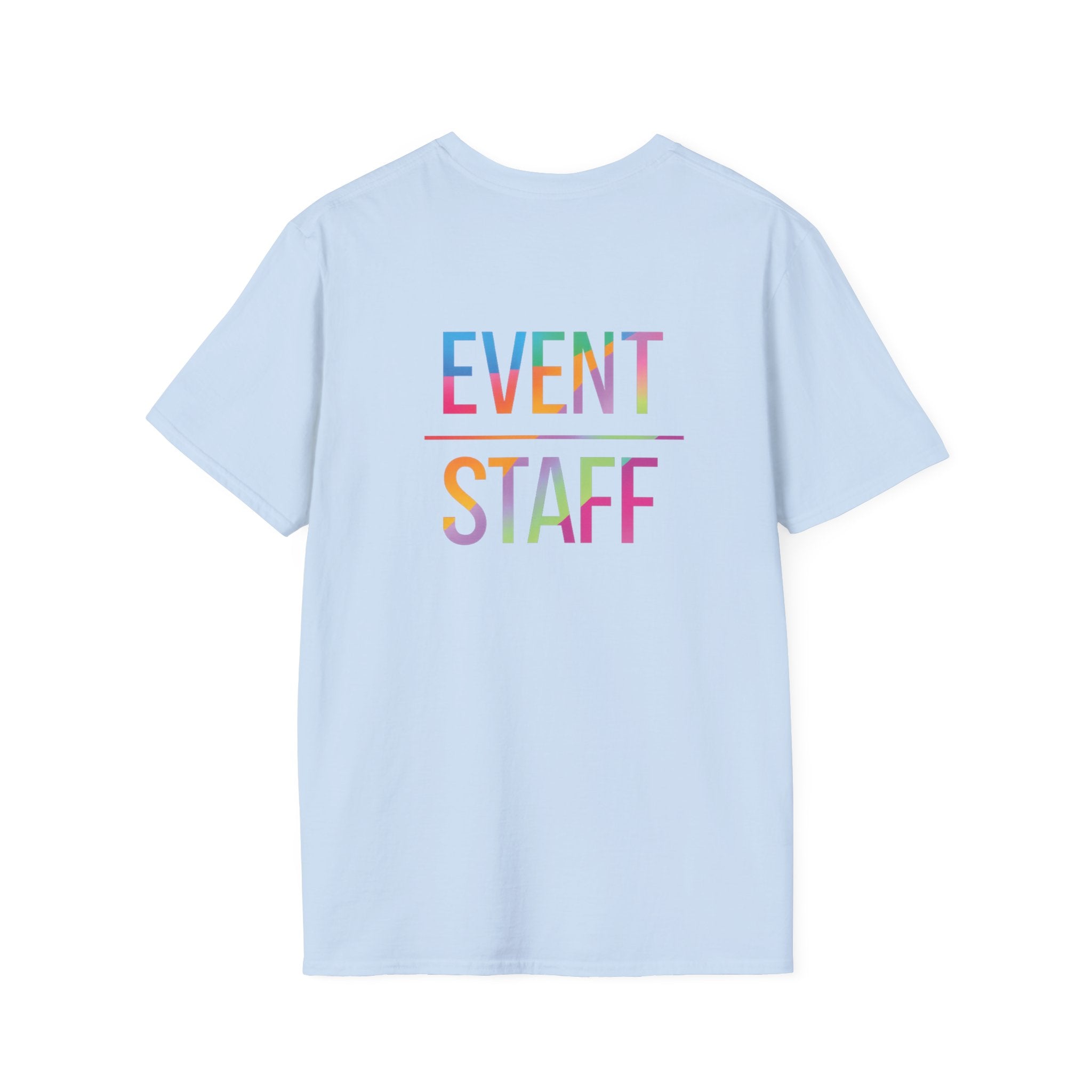 Event Staff T-Shirt — Colourful Event Crew Tee