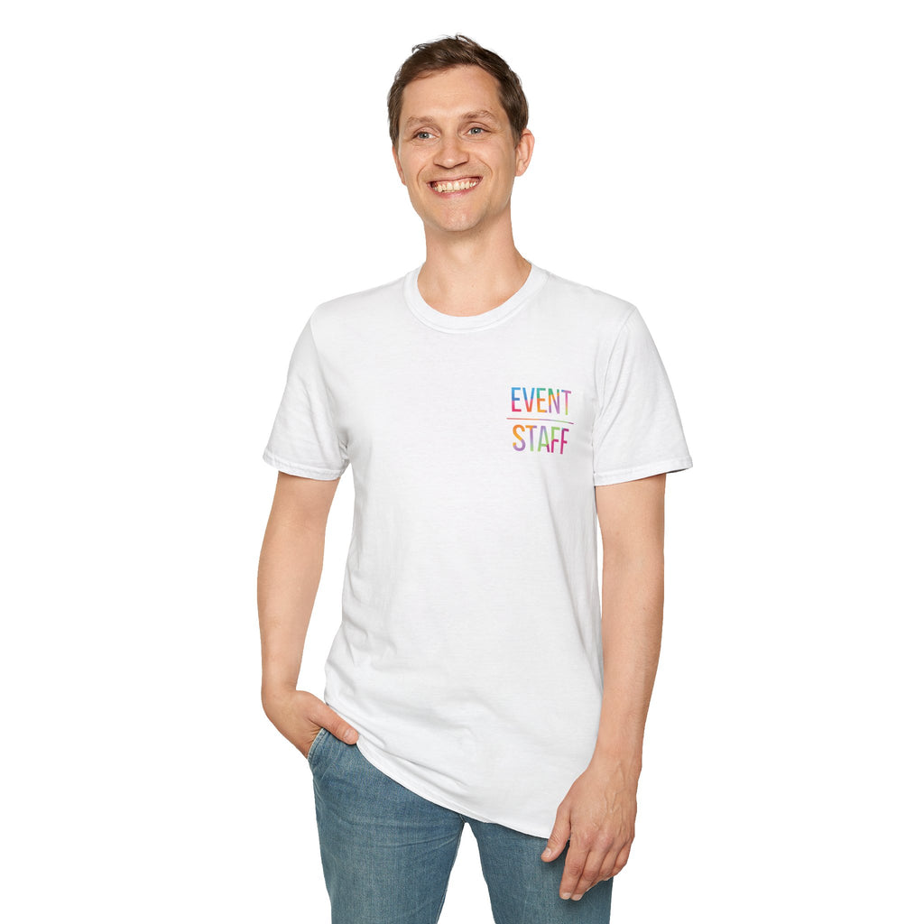 Event Staff T-Shirt — Colourful Event Crew Tee