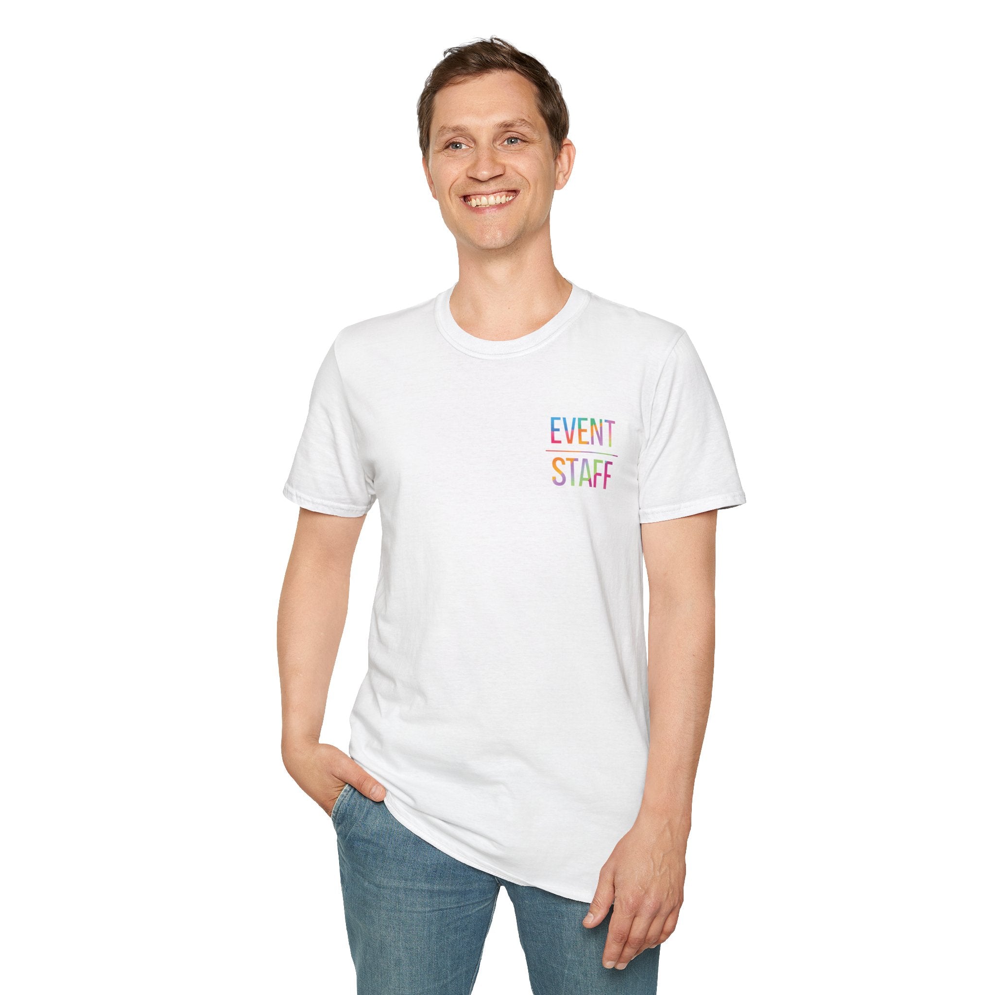 Event Staff T-Shirt — Colourful Event Crew Tee
