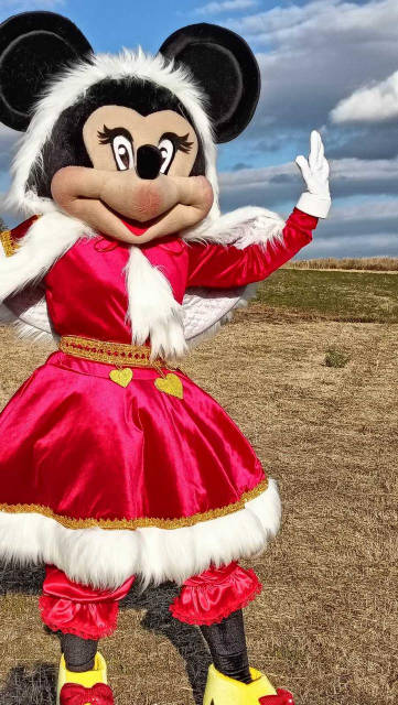 Xmas Minnie Mouse Lookalike Mascot Costume - Premium Quality - UK seller