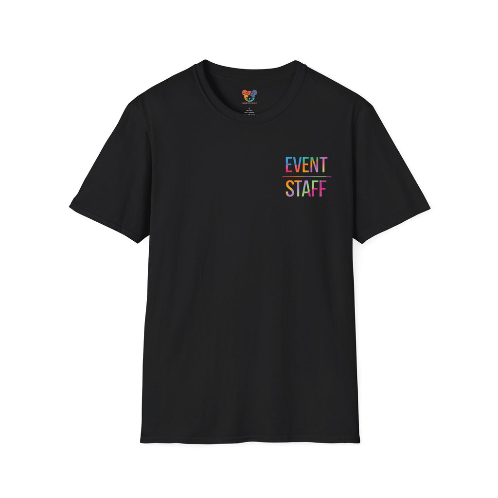 Event Staff T-Shirt — Colourful Event Crew Tee