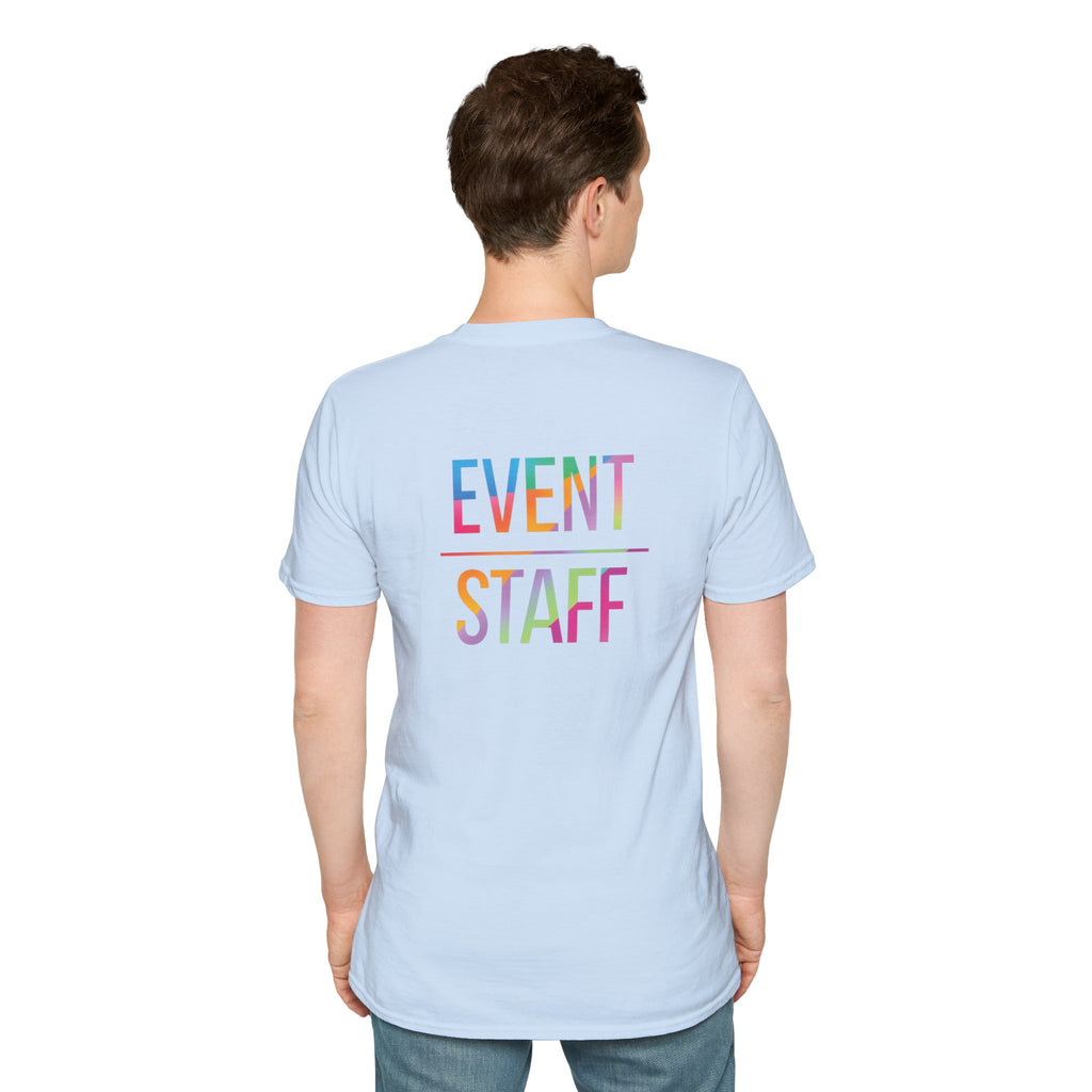 Event Staff T-Shirt — Colourful Event Crew Tee