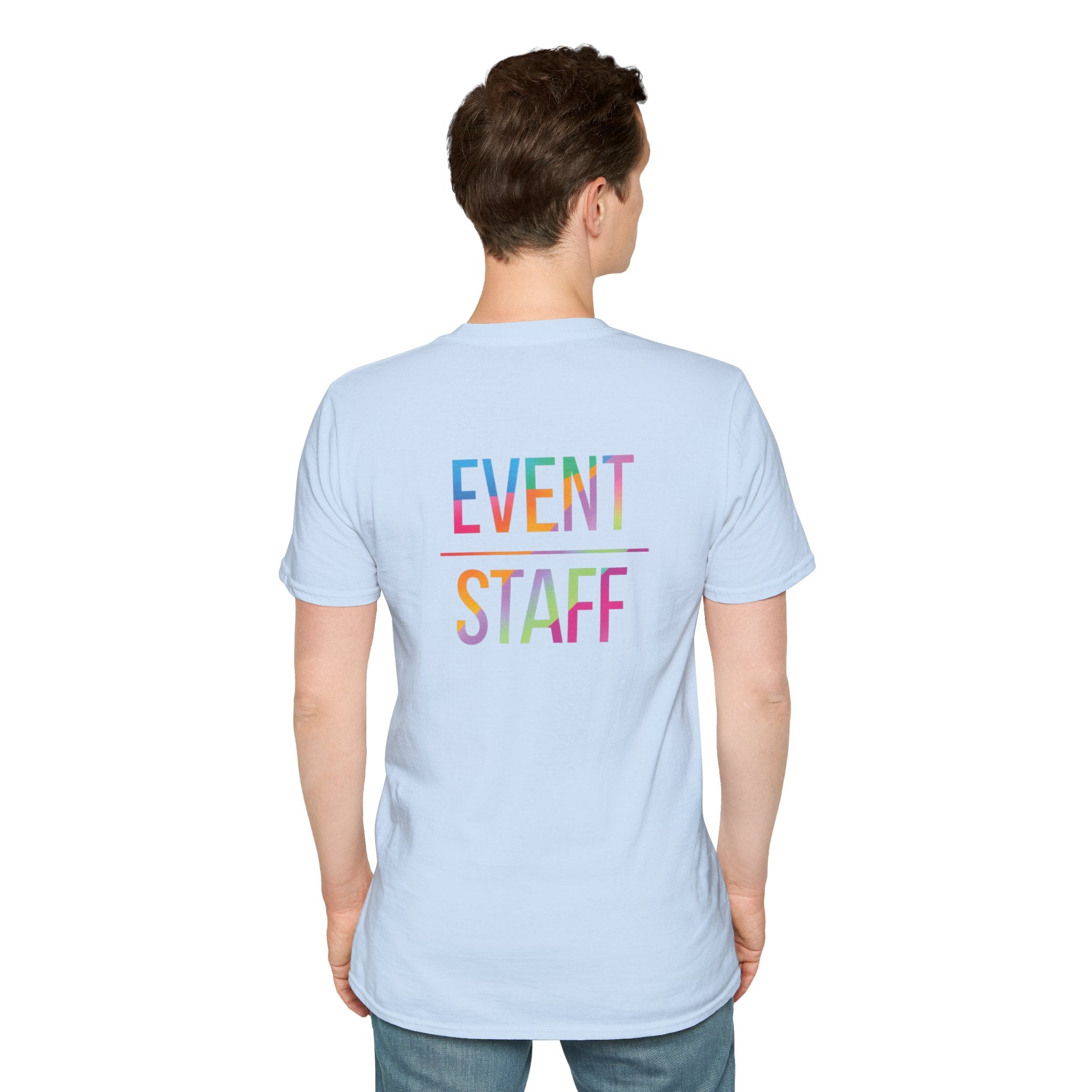 Event Staff T-Shirt — Colourful Event Crew Tee