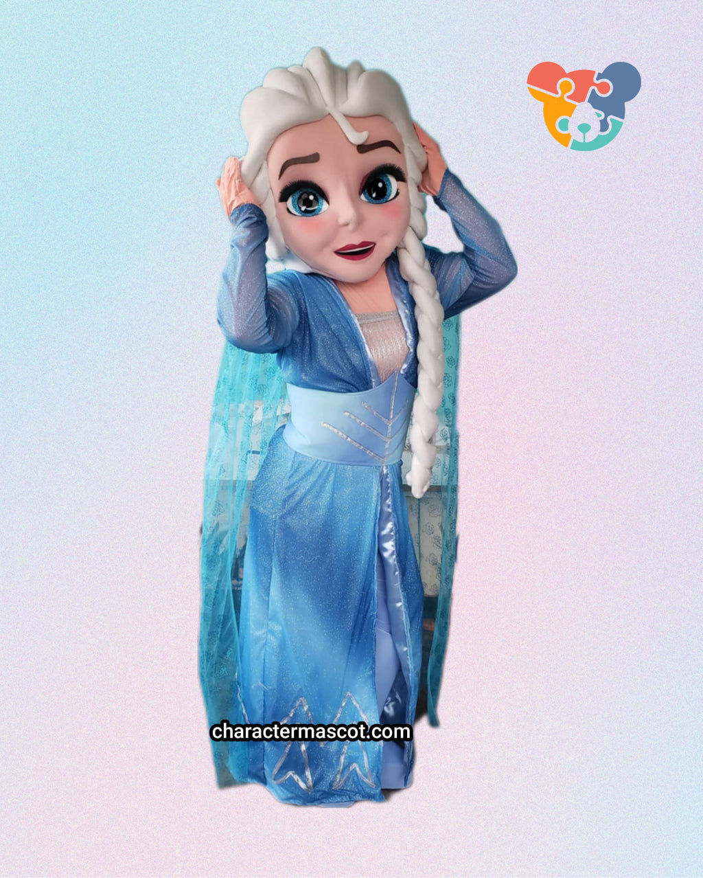 Elsa (Frozen) Lookalike Mascot Costume - Premium Quality - UK seller