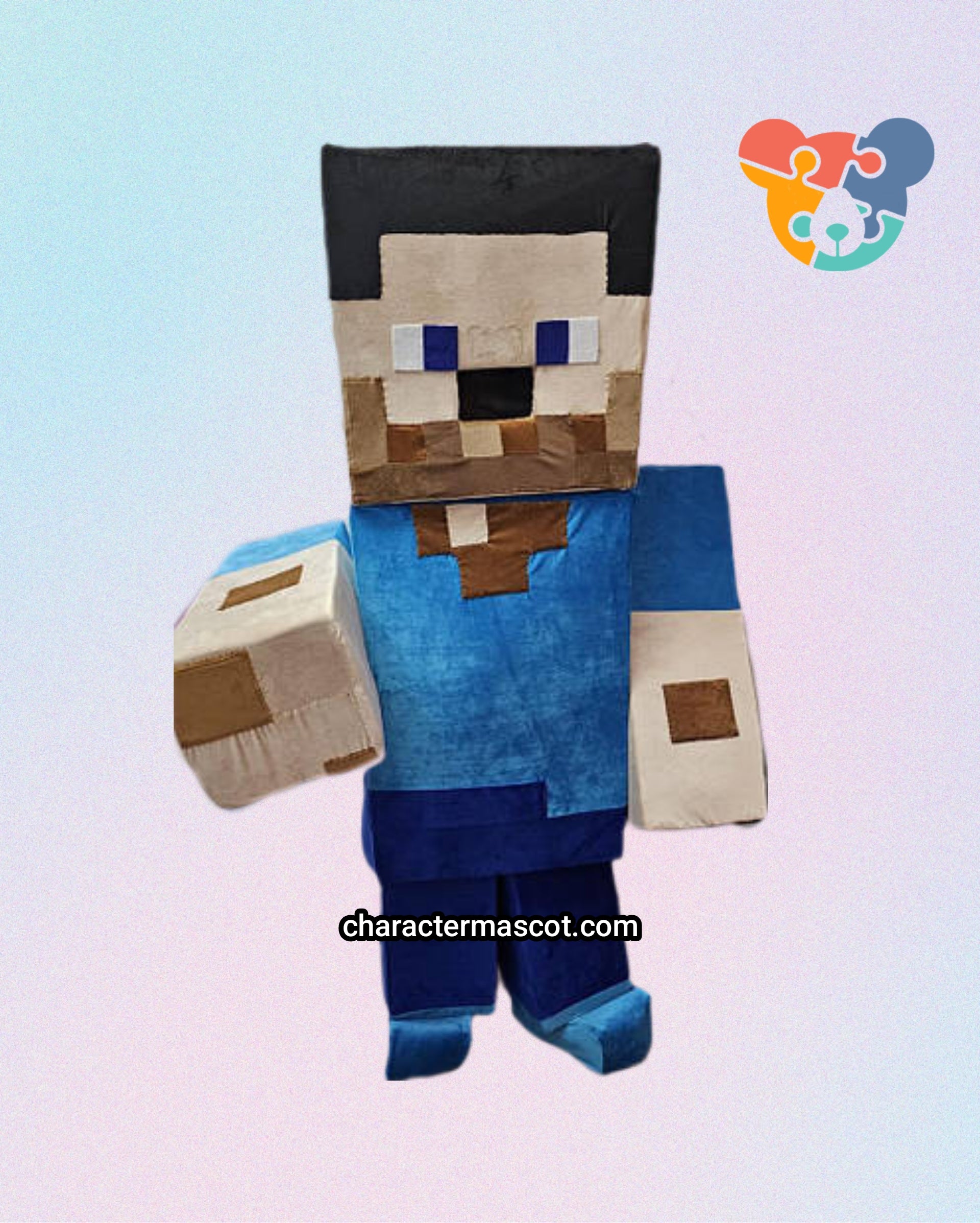 Steve Minecraft Lookalike Mascot Costume - Premium Quality - UK seller