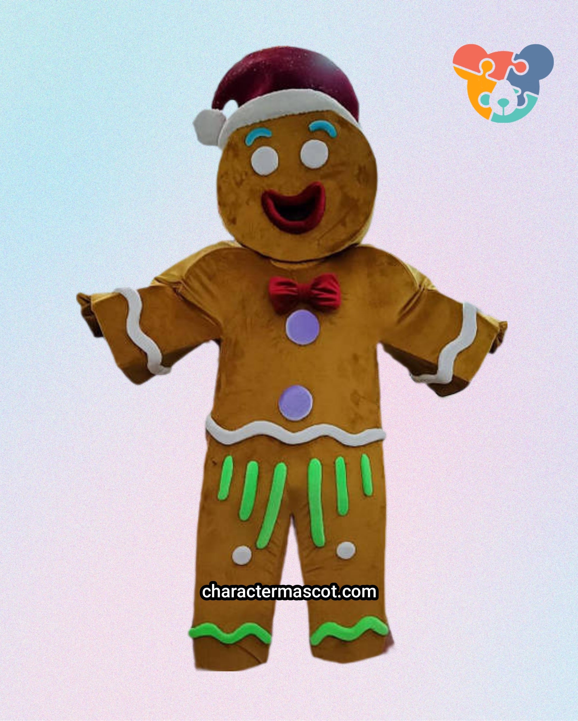 Gingerbread Man Lookalike Mascot Costume - Premium Quality - UK Seller