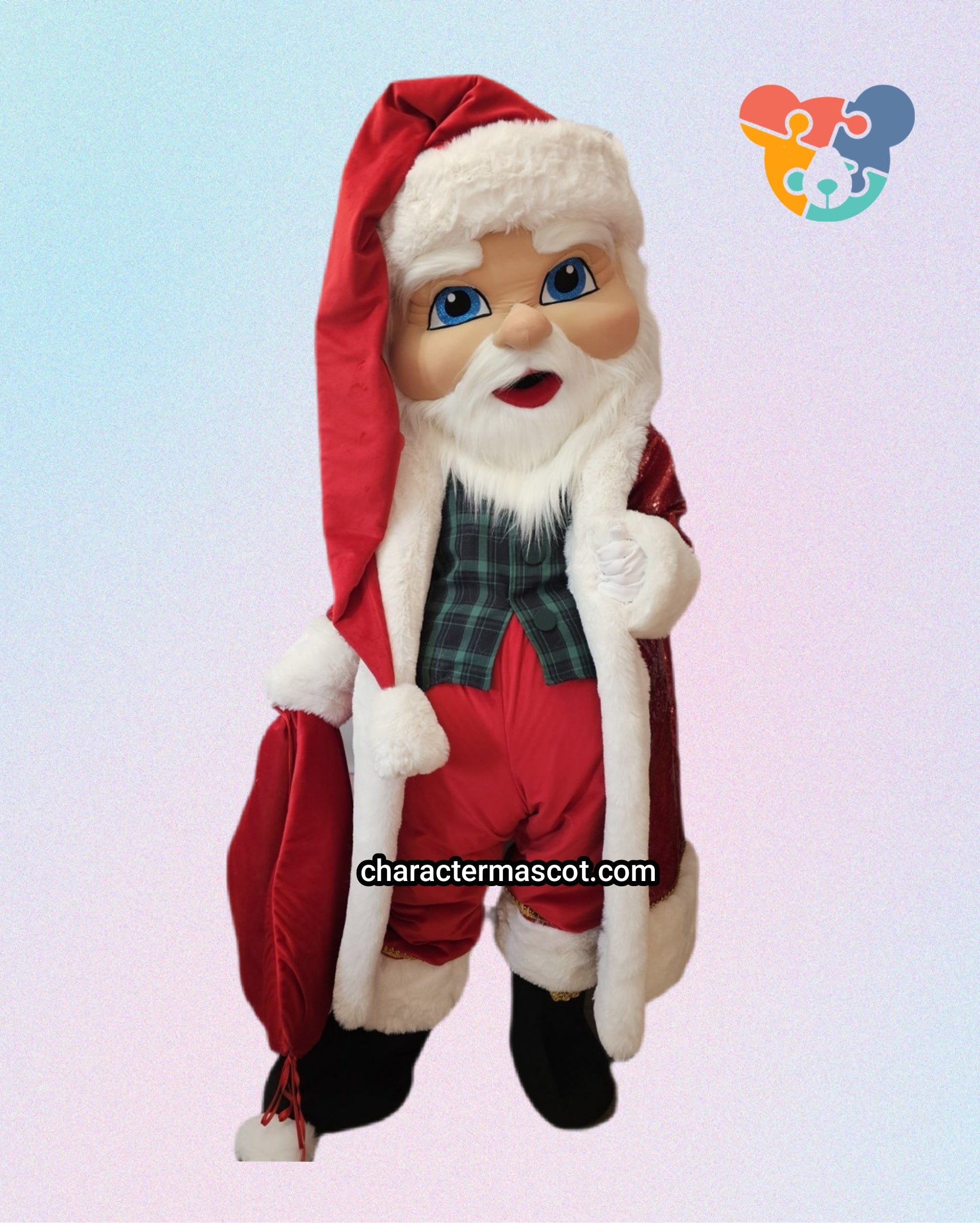 Santa Claus Lookalike Mascot Costume - Premium Quality - UK seller