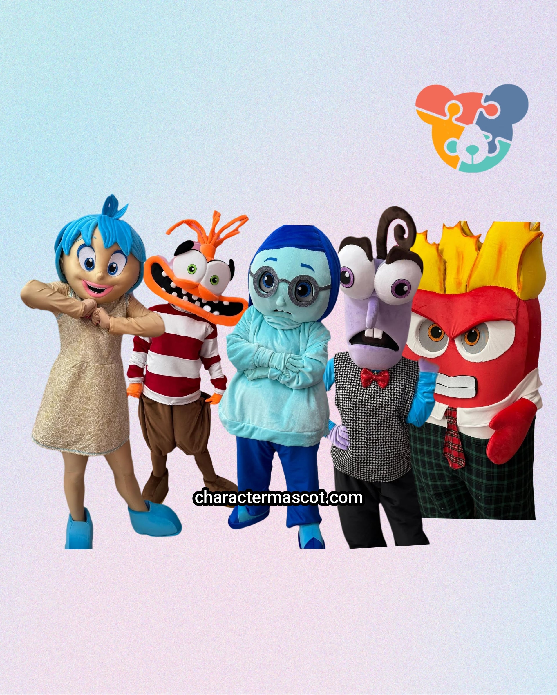 Inside Out Lookalike Mascot Costume - Premium Quality - UK Seller