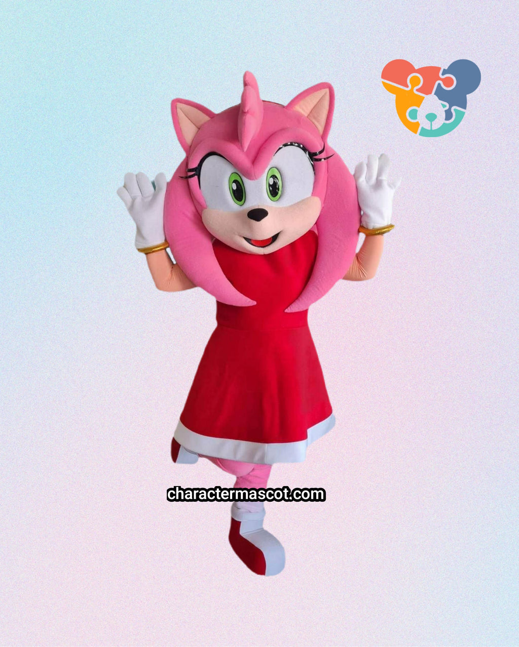 Amy Rose (Sonic) Lookalike Mascot Costume - Premium Quality - UK seller