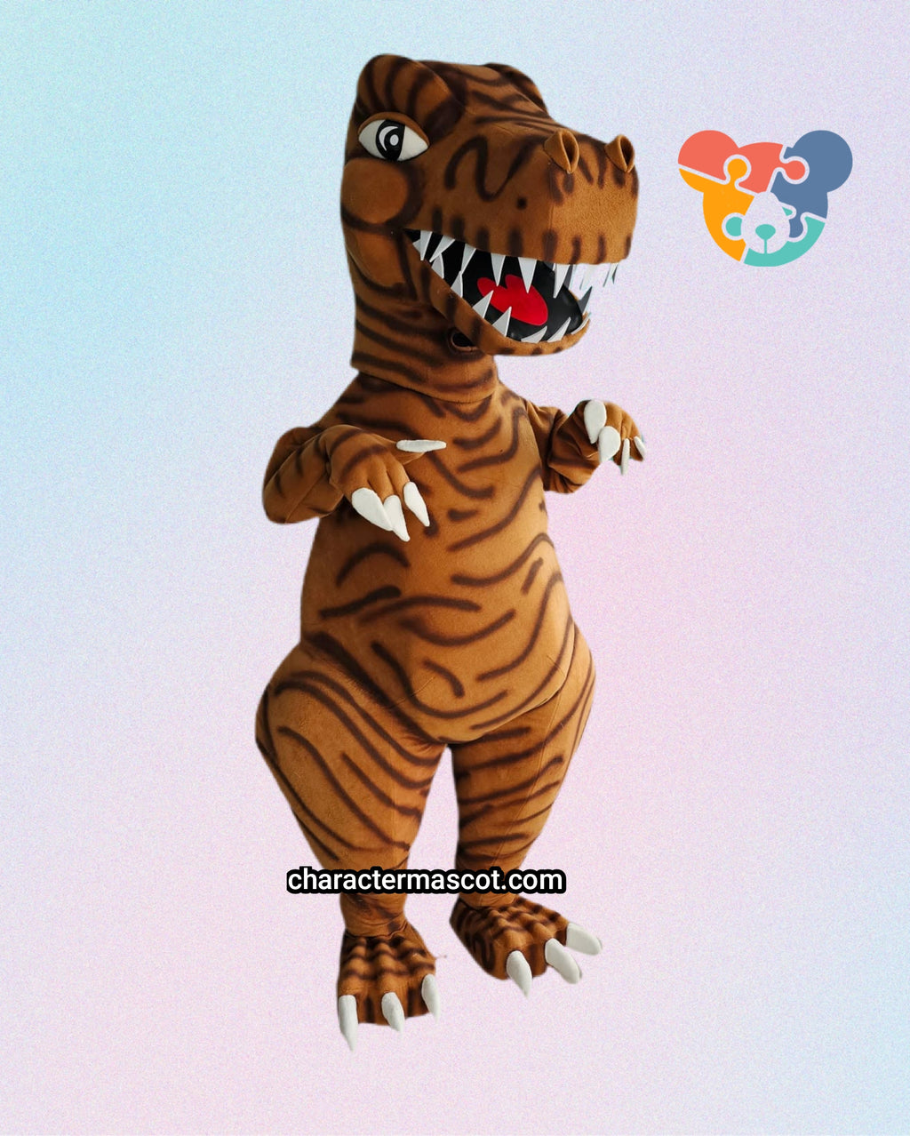 Dinosaur (Brown) Lookalike Mascot Costume - Premium Quality - UK Seller