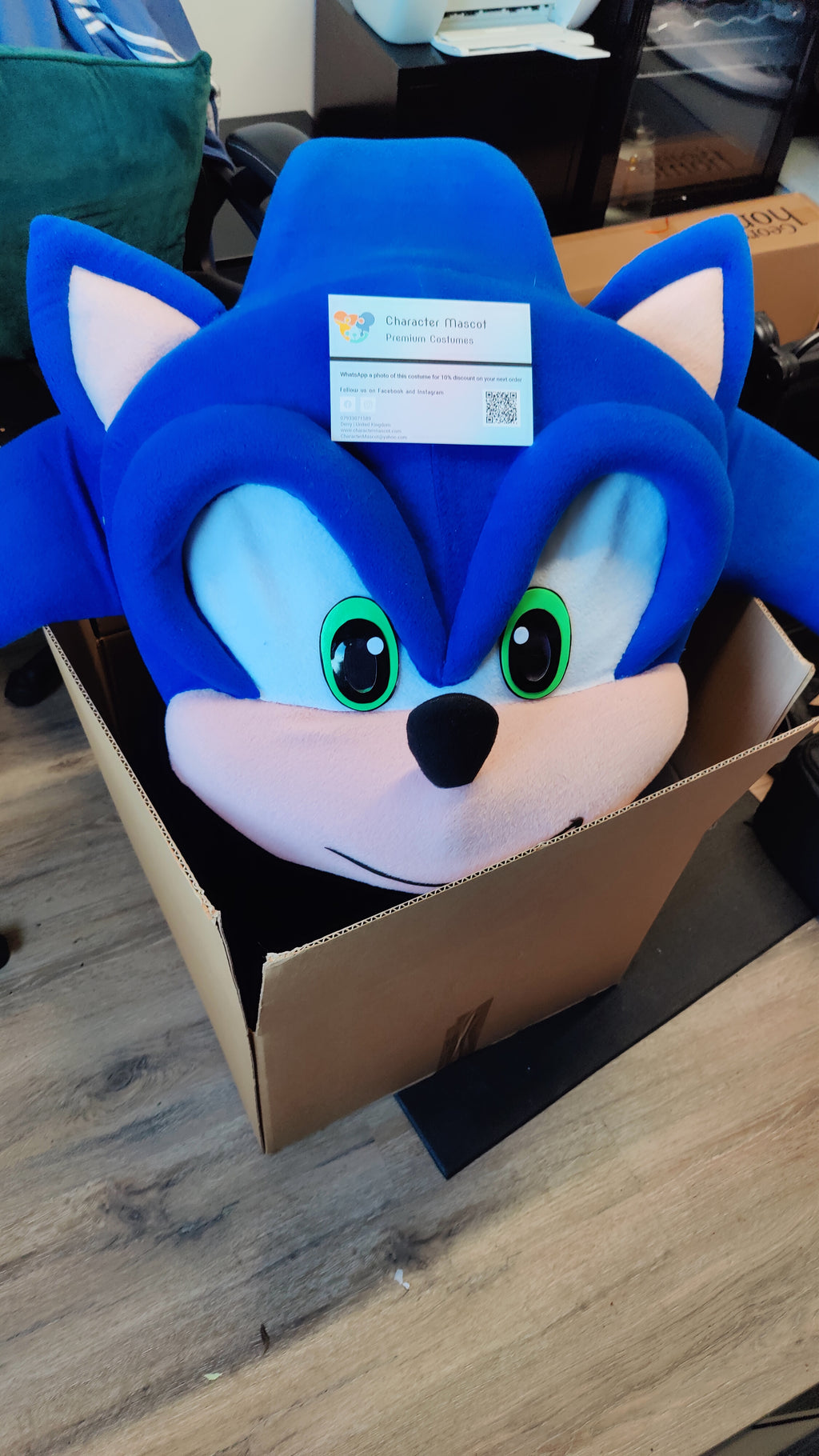 Sonic The Hedgehog Lookalike Mascot Costume - Premium Quality - UK seller