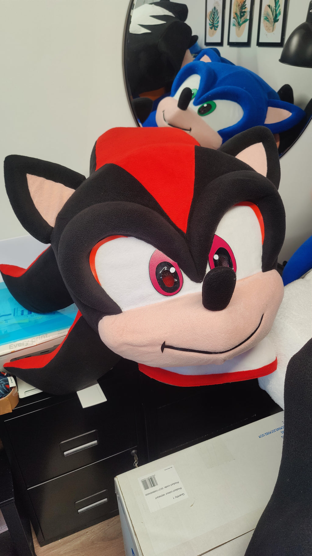 Shadow (Sonic The Hedgehog) Lookalike Mascot Costume - Premium Quality - UK seller