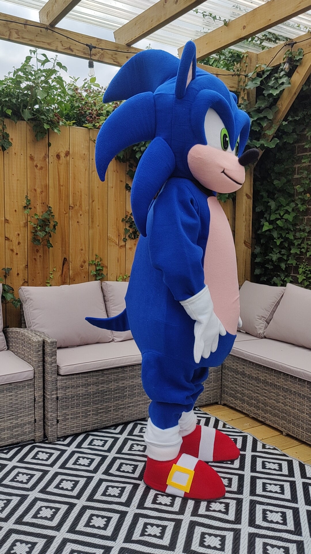 Sonic The Hedgehog Lookalike Mascot Costume - Premium Quality - UK seller