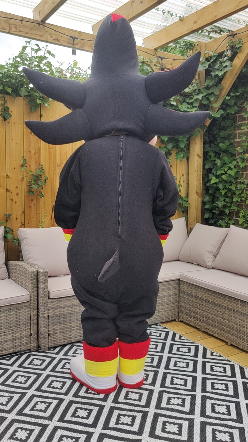 Shadow (Sonic The Hedgehog) Lookalike Mascot Costume - Premium Quality - UK seller