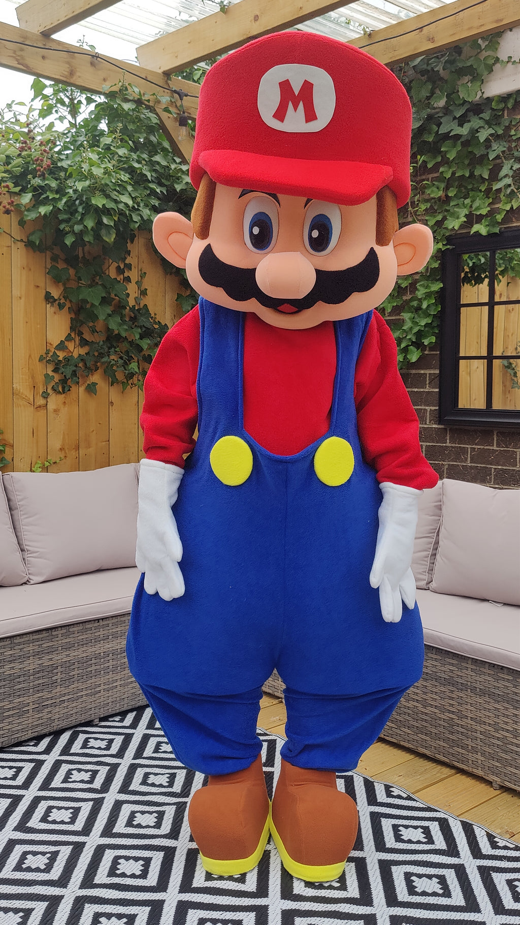 (Mario) Super Mario Bros Lookalike Mascot Costume - Premium Quality - UK seller