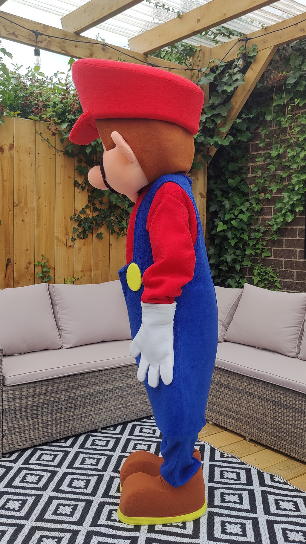 (Mario) Super Mario Bros Lookalike Mascot Costume - Premium Quality - UK seller