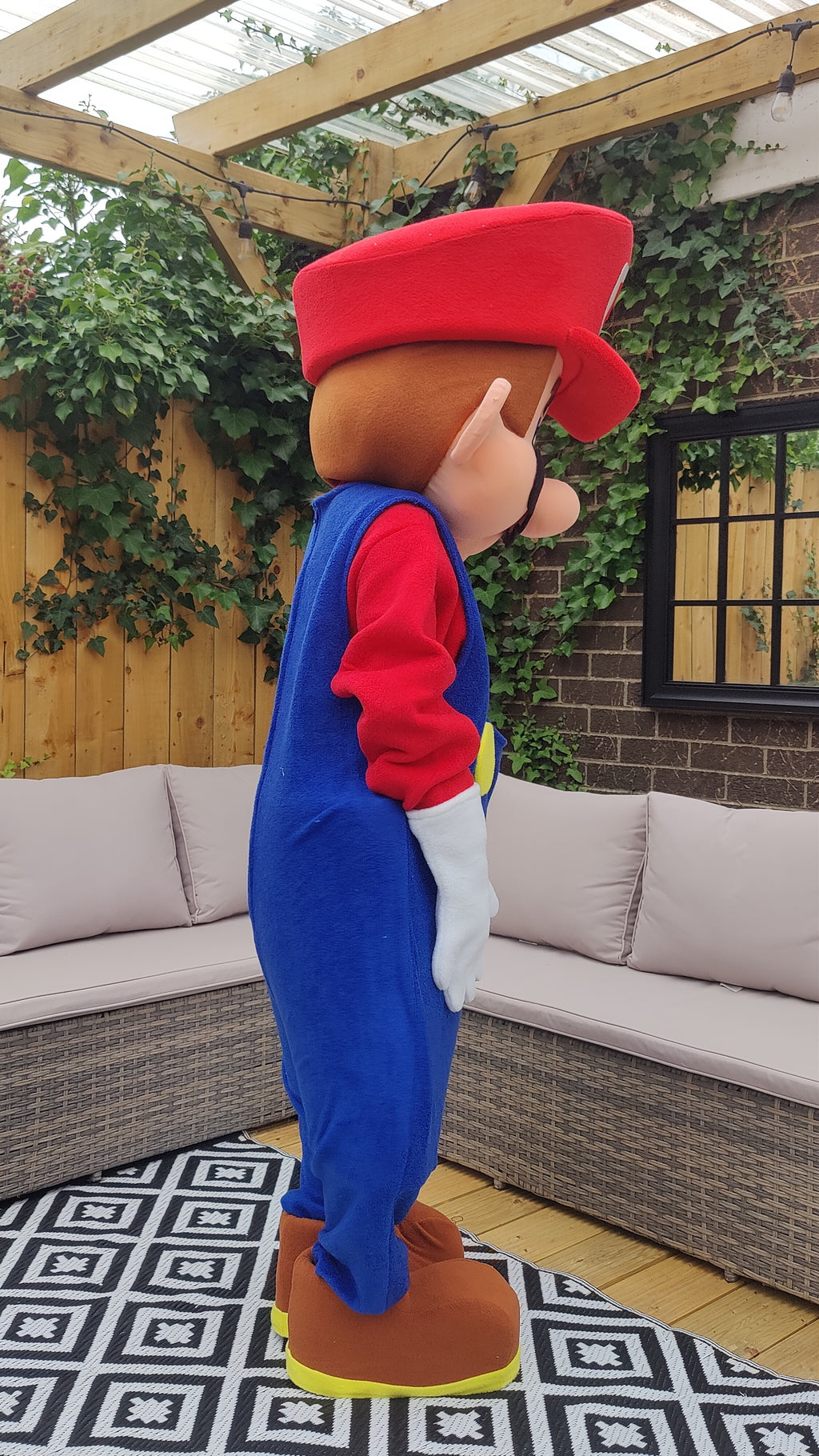 (Mario) Super Mario Bros Lookalike Mascot Costume - Premium Quality - UK seller