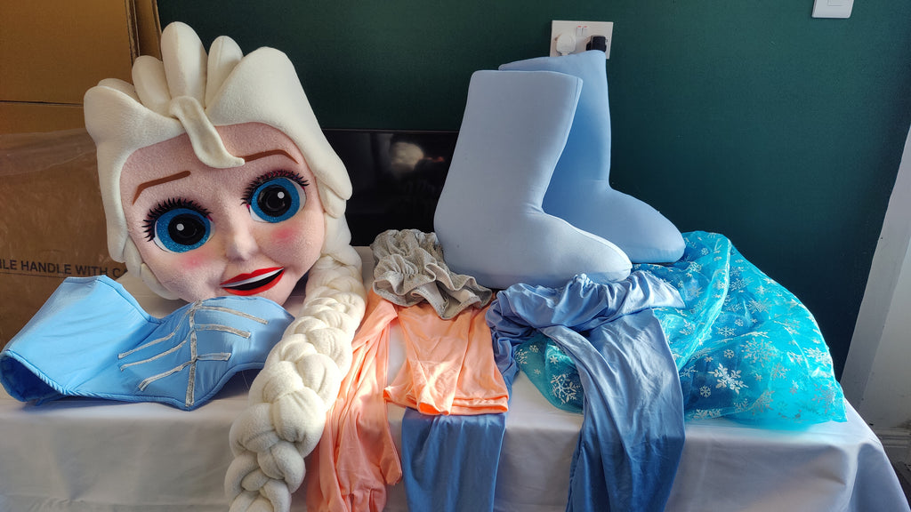 Elsa (Frozen) Lookalike Mascot Costume - Premium Quality - UK seller