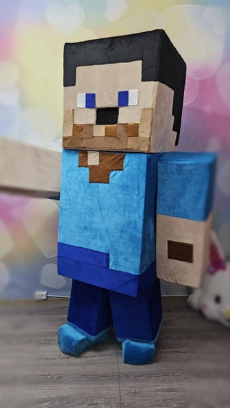 Steve Minecraft Lookalike Mascot Costume - Premium Quality - UK seller