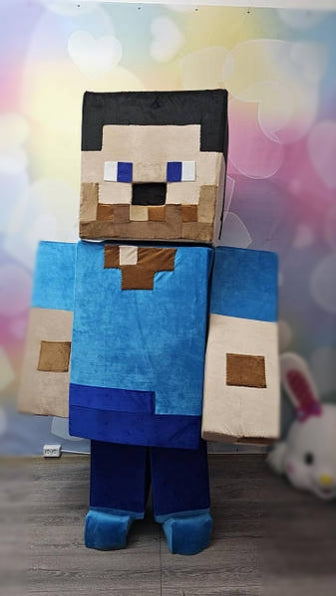 Steve Minecraft Lookalike Mascot Costume - Premium Quality - UK seller