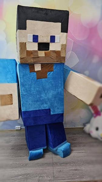 Steve Minecraft Lookalike Mascot Costume - Premium Quality - UK seller