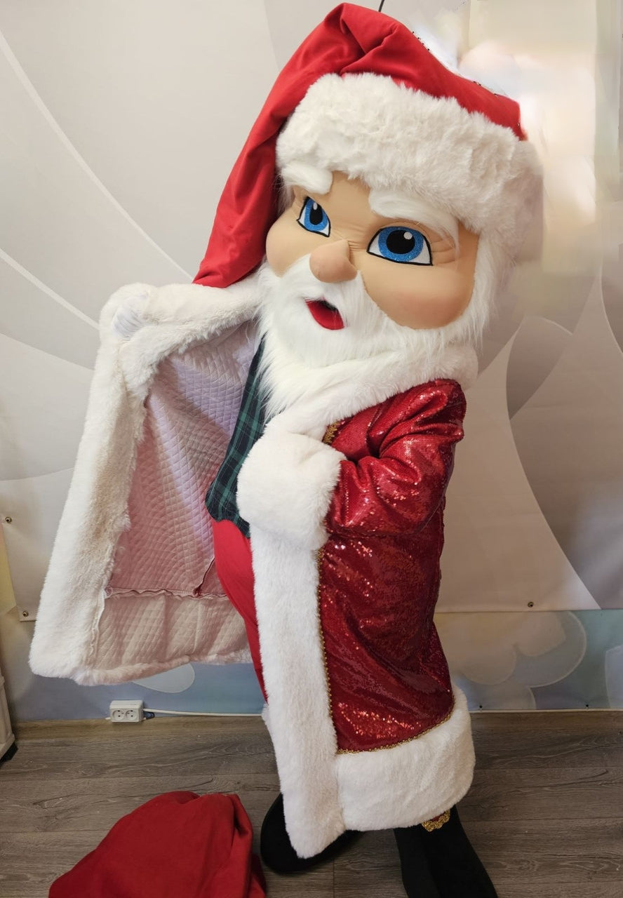 Santa Claus Lookalike Mascot Costume - Premium Quality - UK seller