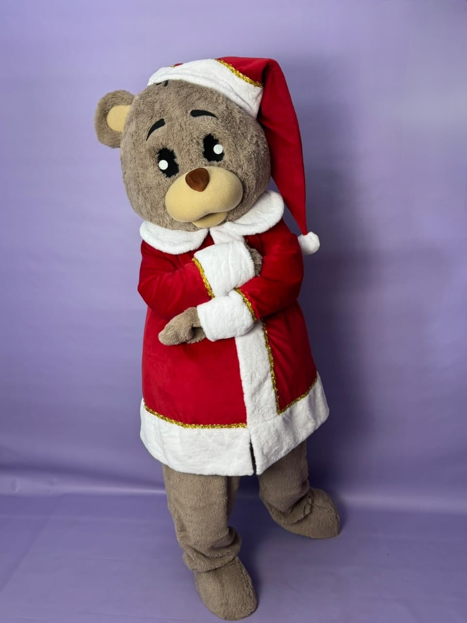 Xmas Teddy Bear Lookalike Mascot Costume - Premium Quality - UK seller