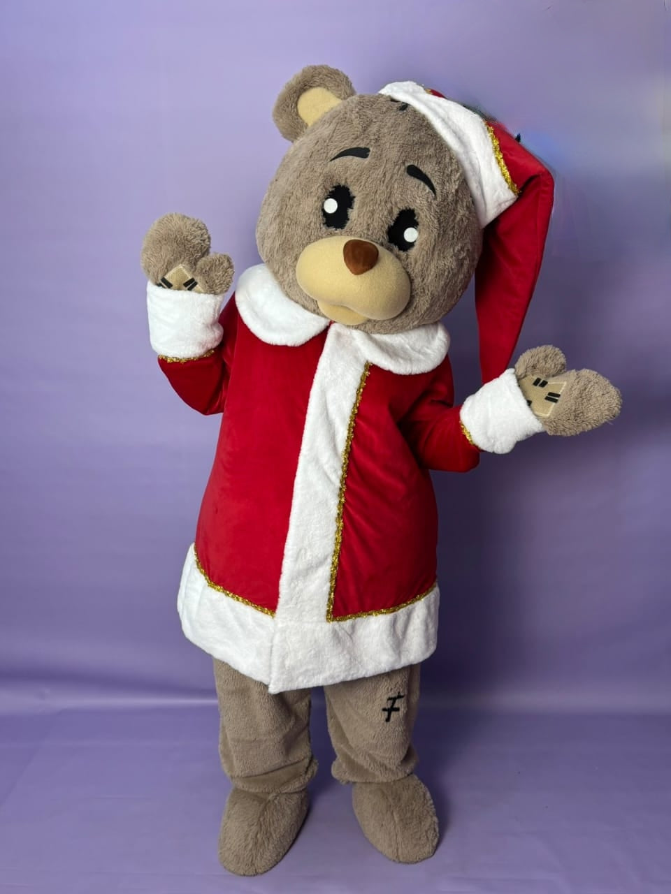 Xmas Teddy Bear Lookalike Mascot Costume - Premium Quality - UK seller