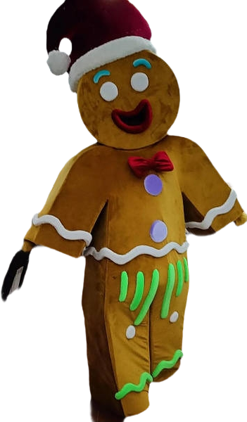 Gingerbread Man Lookalike Mascot Costume - Premium Quality - UK Seller