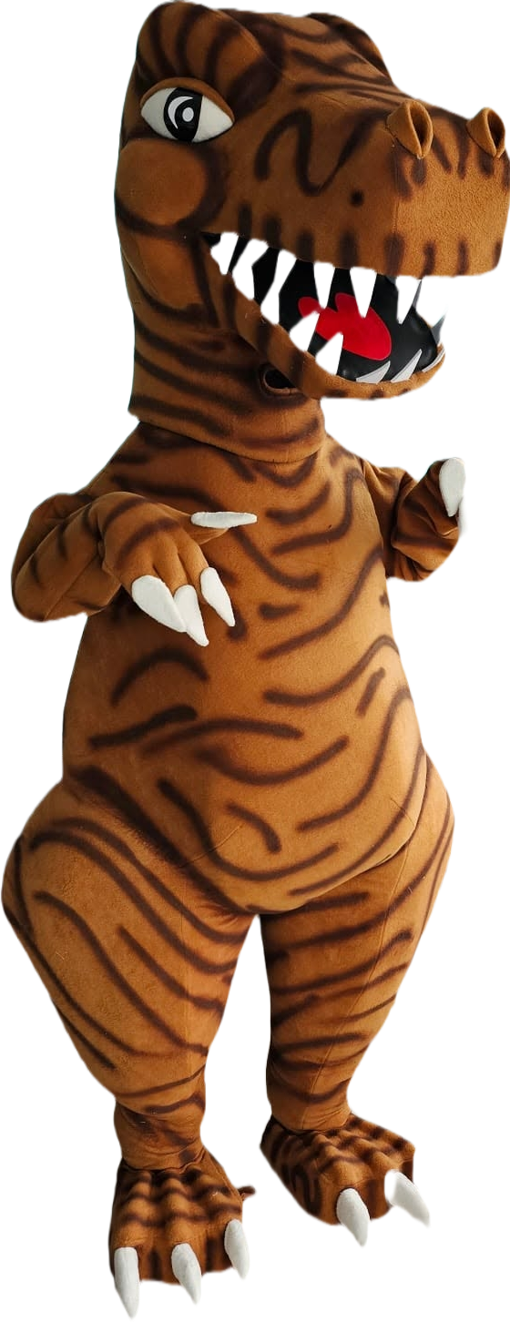 Dinosaur (Brown) Lookalike Mascot Costume - Premium Quality - UK Seller