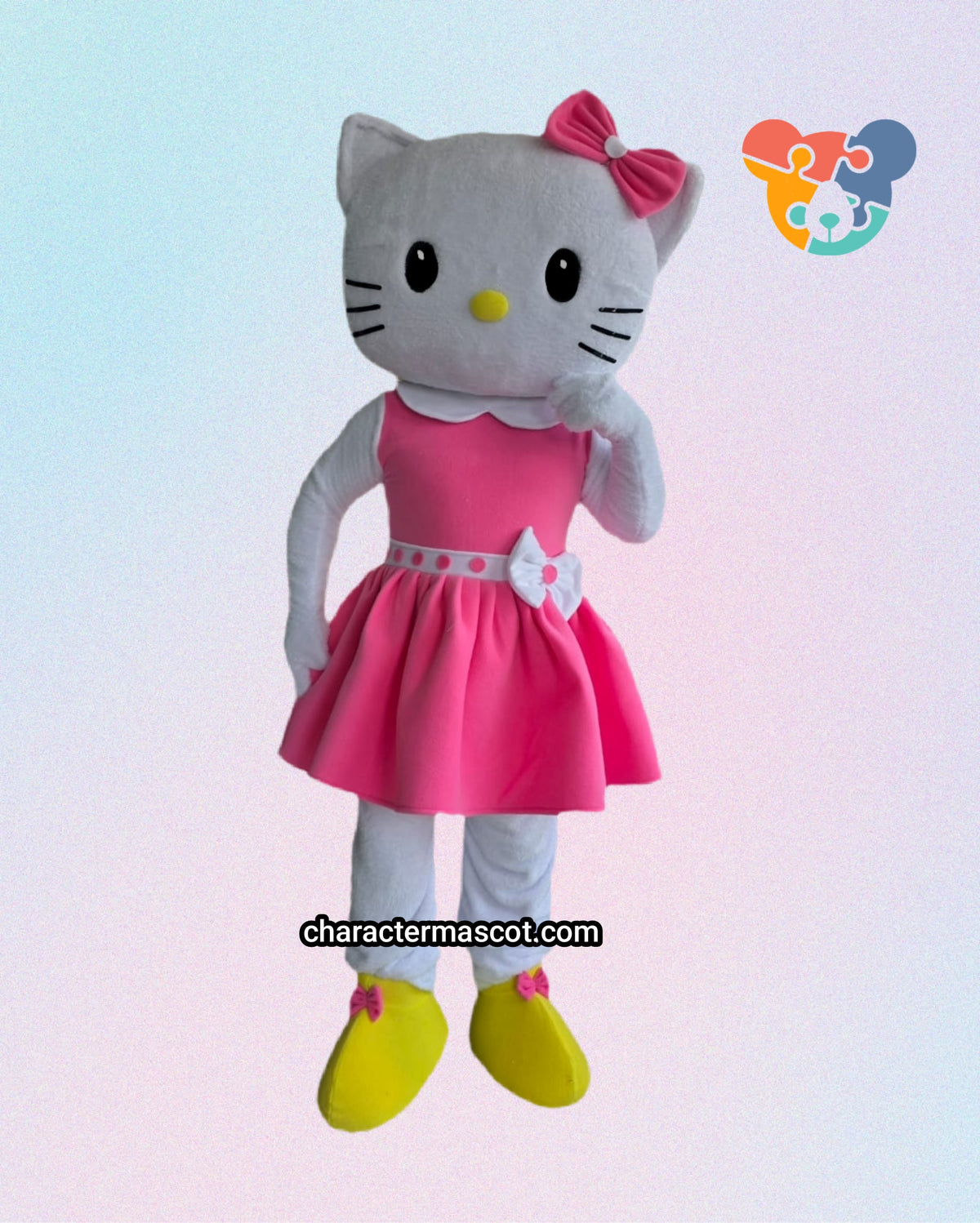 Pink Bow Cat Mascot Costume - Premium Quality - UK seller